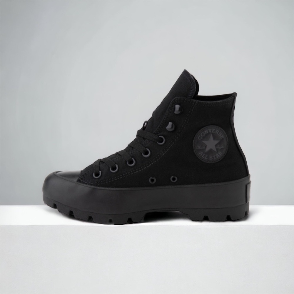 Womens Converse Chuck Taylor
All Star Hi Lugged Sneaker -Black Monochrome - Picture 3 of 8
